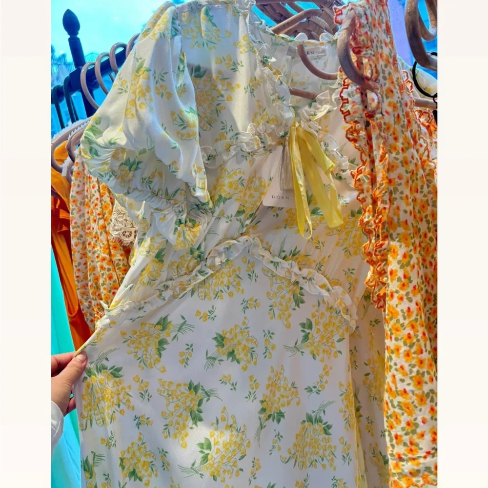 Doen Orianna Dress Salt May Bell Floral - Picture 7 of 10